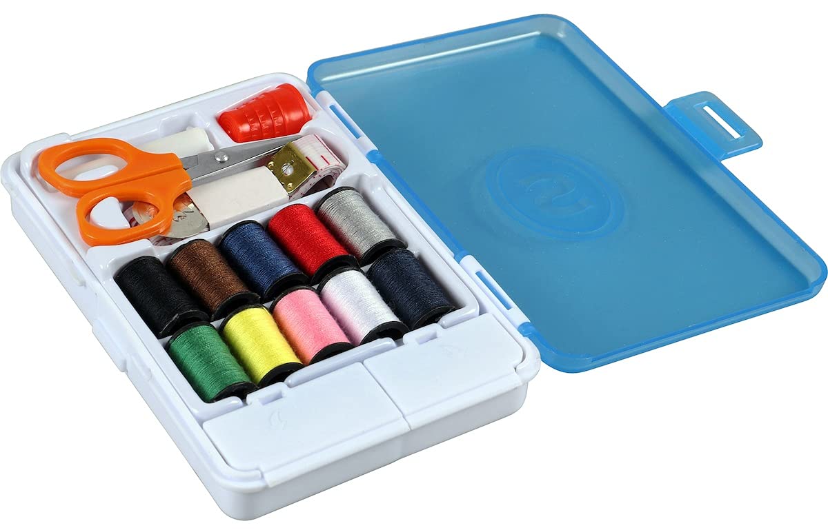 SINGER 01671 Portable Sewing Kit with Essential Tools - Perfect for Travel, Emergency Repairs & DIY Projects