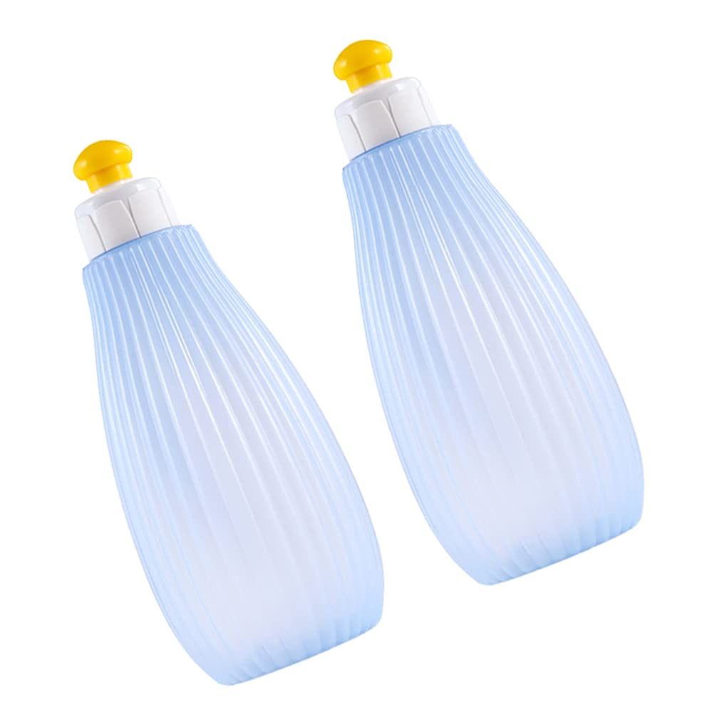 Healifty 2 Pack Portable Vaginal Cleansing Bottle - Handheld Feminine Hygiene Wash Bottle for Women, BPA-Free Squeeze Bottle (Sky Blue) - Perfect for Travel, Postpartum Care & Intimate Cleansing