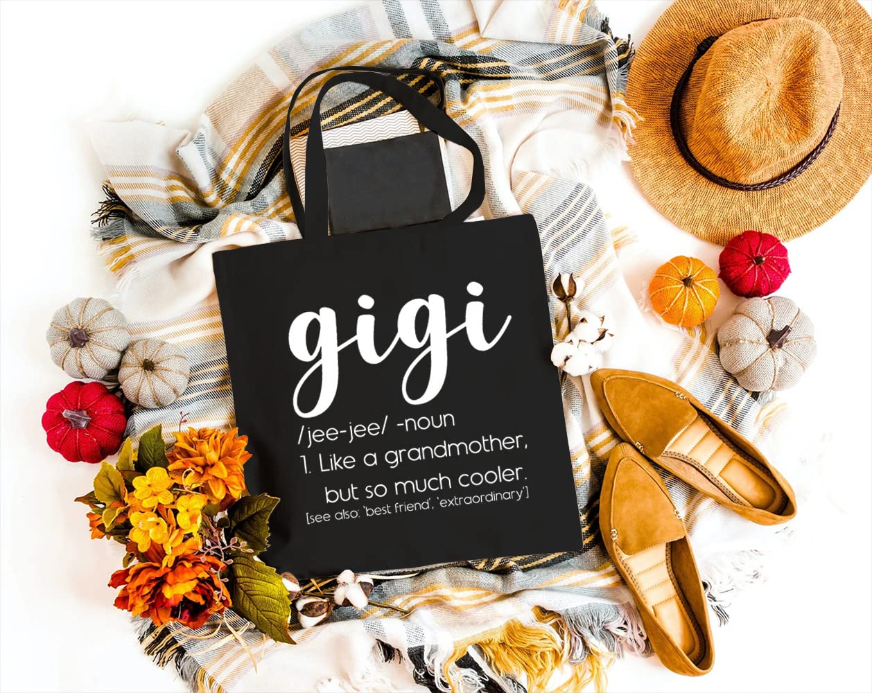 Stylish Minimalist Canvas Tote Bag for Women - Durable Grocery Shopping Shoulder Bag - Perfect Gift for Mom & Grandma - Ideal for Travel, Beach Trips & Daily Errands