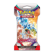 Pokemon Scarlet Violet Sleeved Booster Pack - Official Pokemon TCG Cards for Collectors & Battles - Perfect for Game Nights, Tournaments & Gift Giving