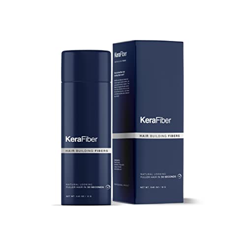 KeraFiber Hair Building Fibers - Natural Keratin Hair Thickener for Men & Women, Instant Hair Powder for Thinning Hair & Bald Spots - Blonde Shade - Perfect for Daily Use, Special Occasions & Confidence Boosting