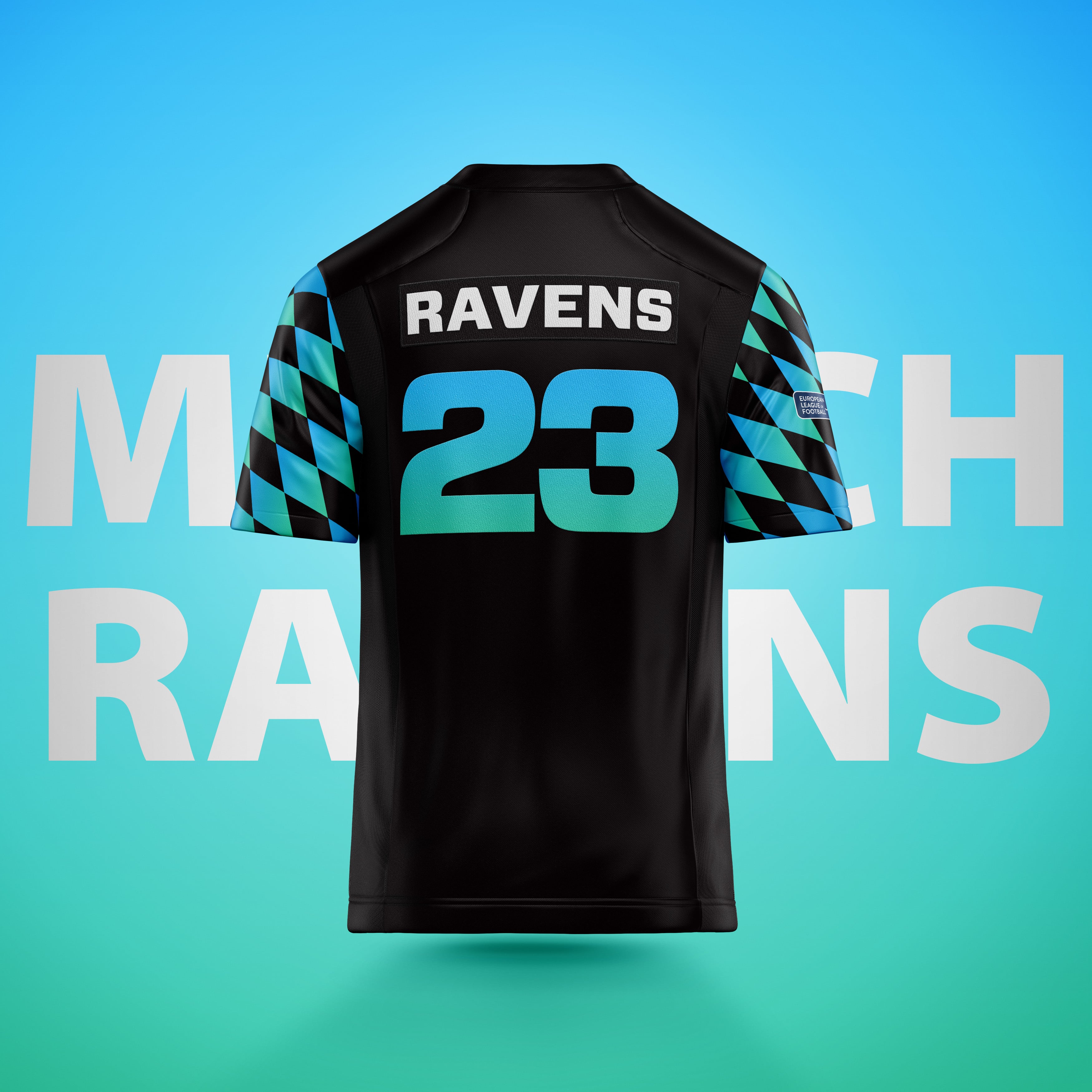 2023 Munich Ravens Authentic Game Jersey - Official NFL Football Jersey for Fans & Collectors - Perfect for Game Day, Tailgating & Sports Events