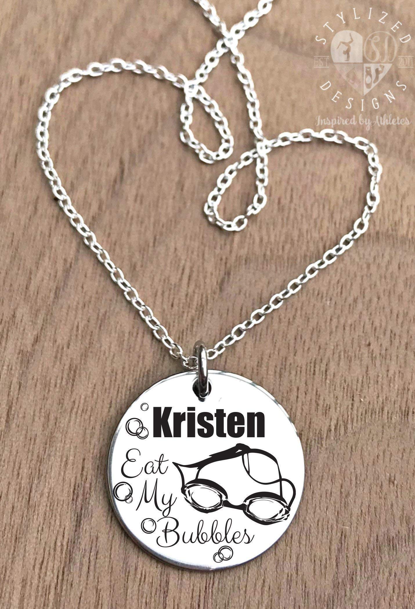 Waterproof Swim Necklace for Women - Elegant Swimming Jewelry Gift for Swimmers, Pool & Beach Lovers - Perfect for Swim Meets, Vacations & Water Sports