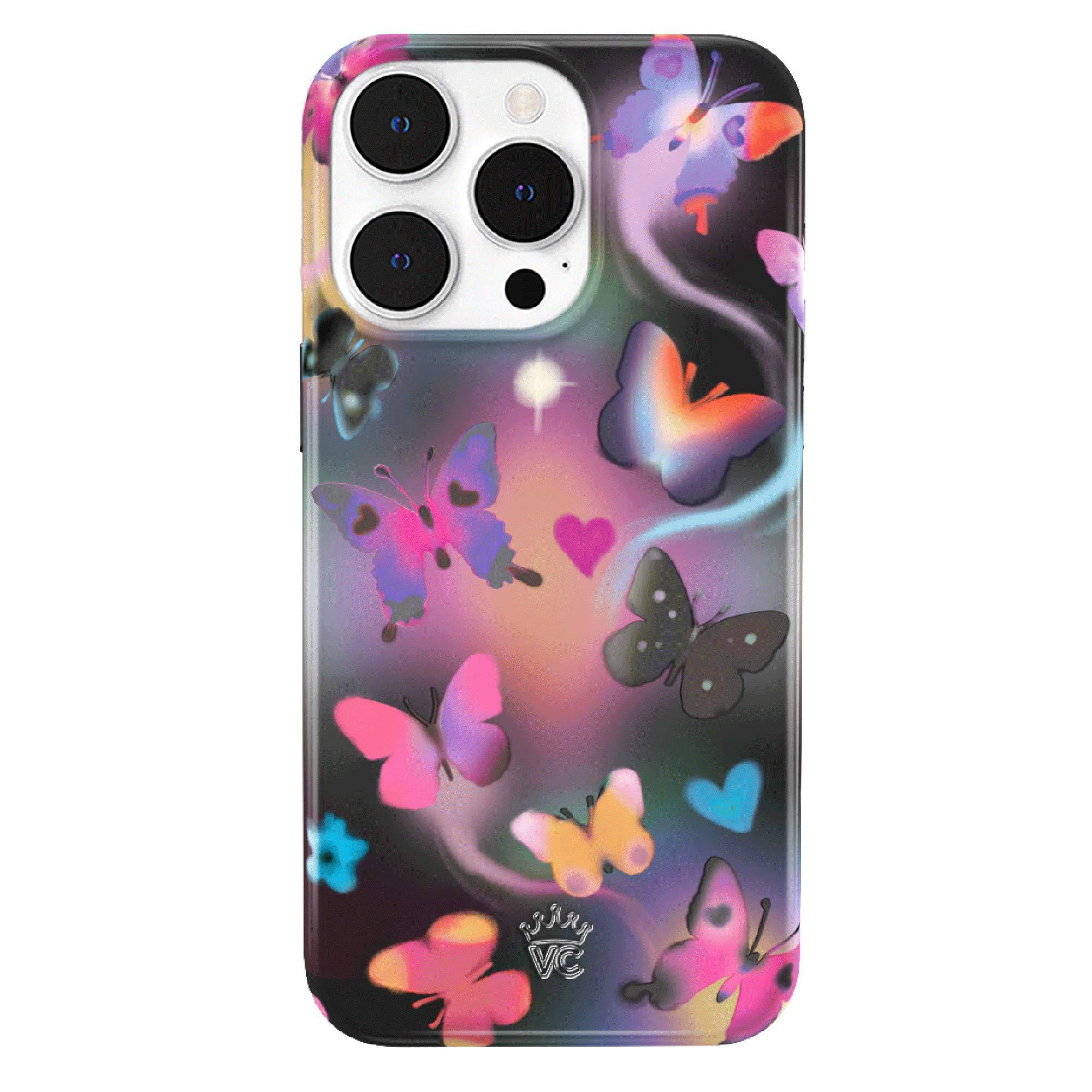 Aurora Butterfly iPhone Case - Elegant & Durable Phone Cover for iPhone 13/14/15 - Perfect for Everyday Use, Travel & Gifting