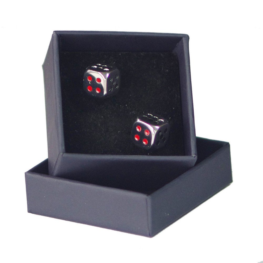 Men's Classic Funny Playing Card Cufflinks Set with Gift Box - Perfect for Weddings, Parties & Formal Events