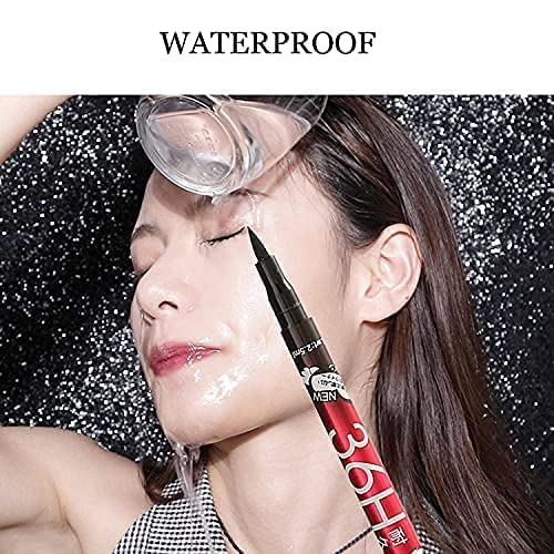 Beggie Soft Feel All Day Waterproof Liquid Eyeliner Pen - 6 Pack | Smudge-Proof, Long-Lasting Makeup for Everyday Wear & Special Occasions