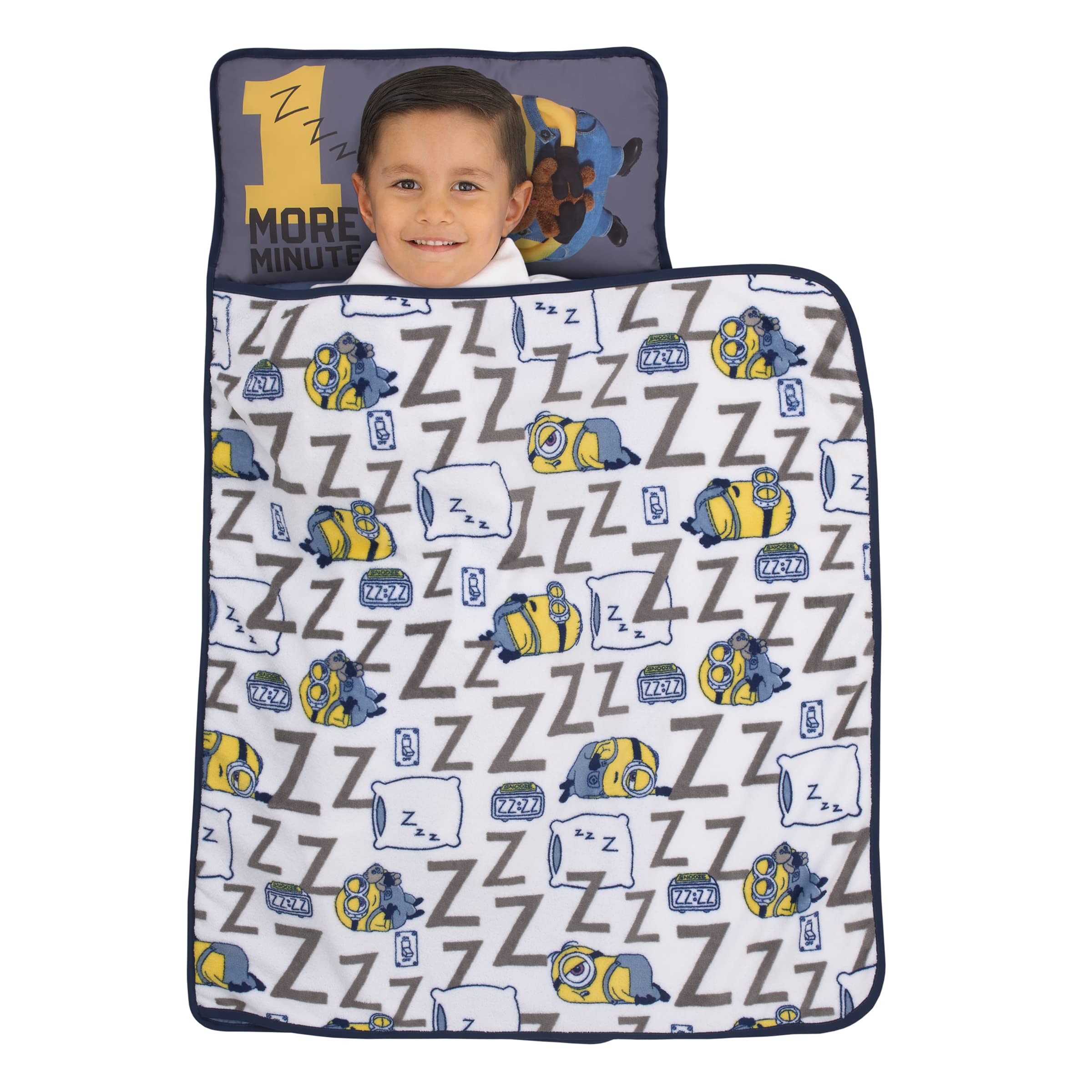 NOJO Toddler Nap Mat - Soft & Comfortable Portable Sleeping Mat for Daycare, Preschool & Travel - Machine Washable & Lightweight for Kids Ages 2-5