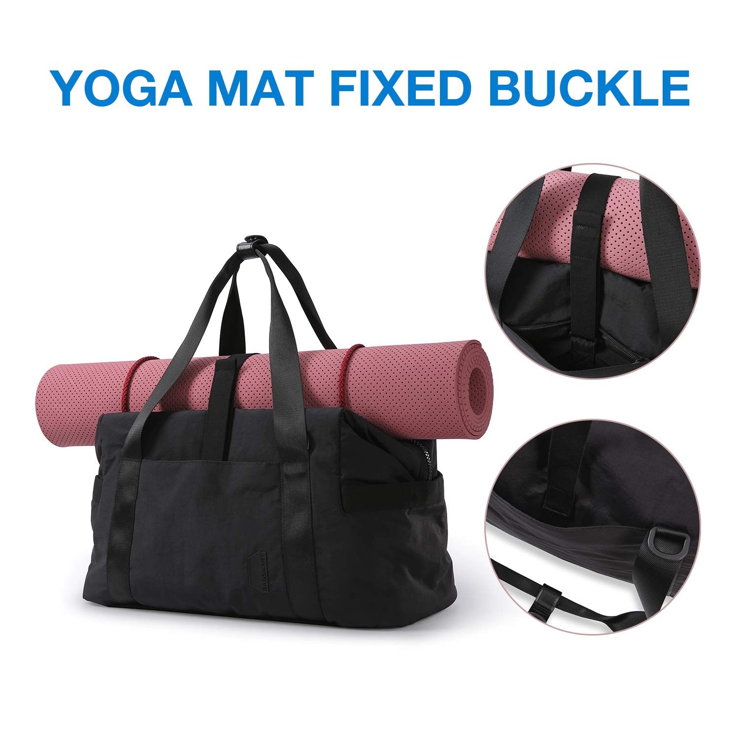 BAGSMART Large Tote Bags for Women with Travel Duffel Bag - Stylish Carryall for Work, Gym, Weekend Getaways & Air Travel