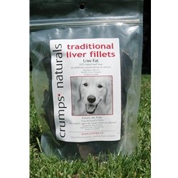 Crumps' Naturals Traditional Liver Fillets Dog Treats - 2.4 oz | All-Natural, Grain-Free Training Snacks for Dogs | Perfect for Rewards, Training & Dental Health