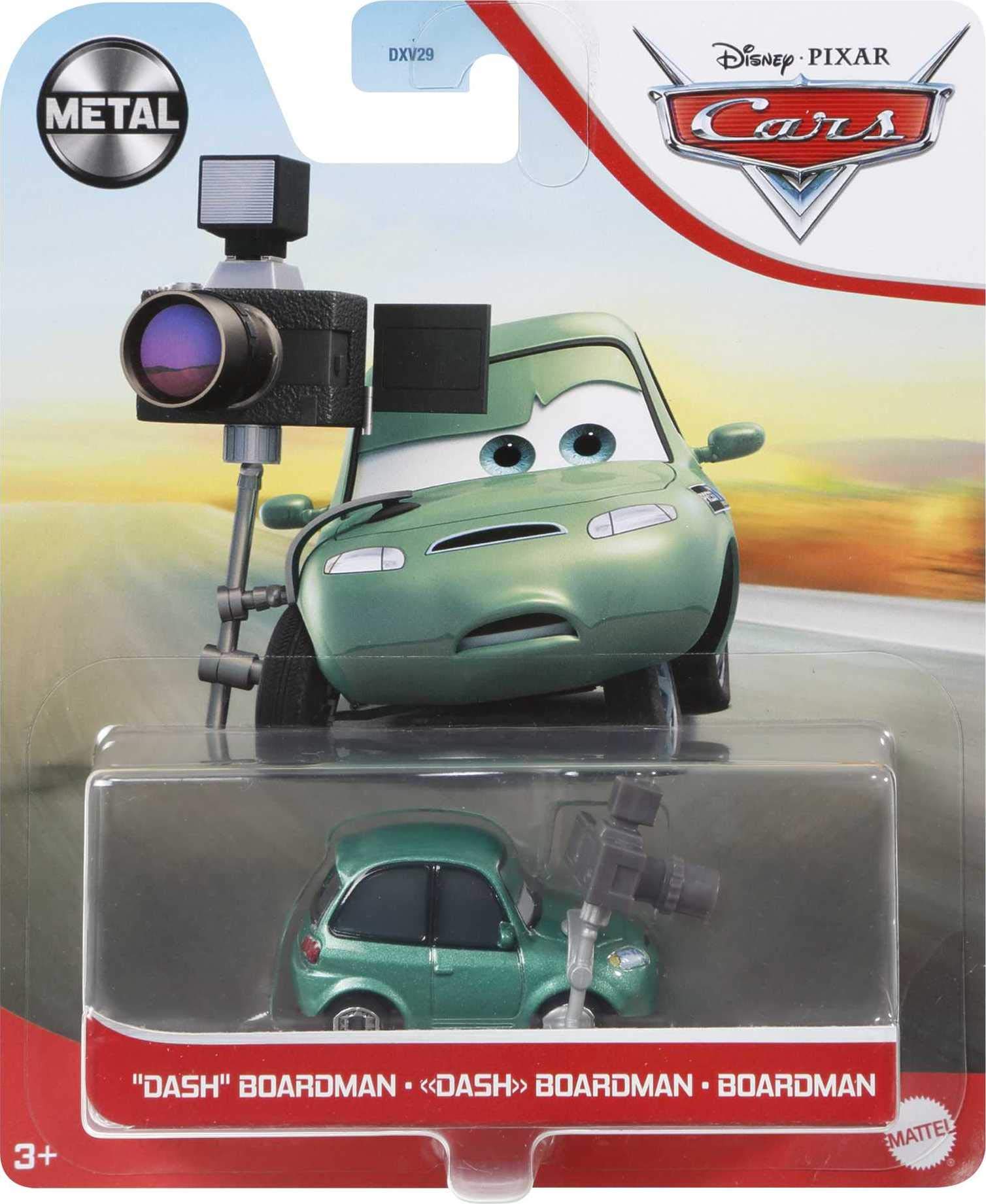Disney Cars Dash Boardman Miniature Collectible Racecar Toy - Based on Cars Movies for Kids Age 3+ - Perfect for Playtime, Collecting & Birthday Gifts - Multicolor
