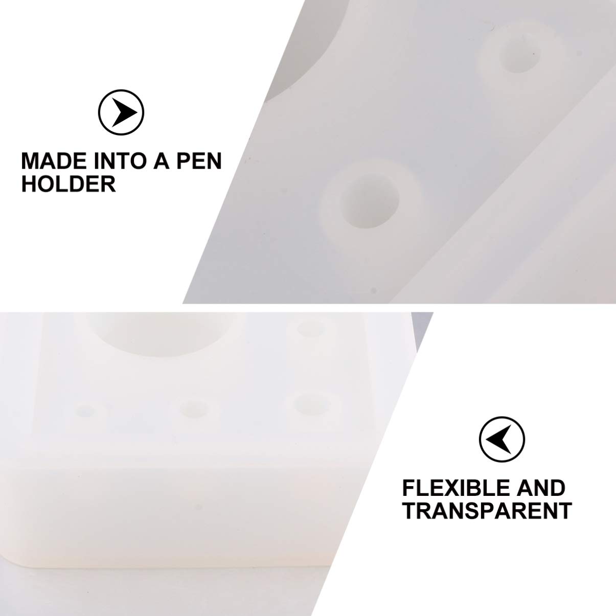 1pc DIY Silicone Pen Holder Mold - Pencil Holder Mold for Crafting, DIY Tools, and Pen Containers - Perfect for Office, School, and Home Organization