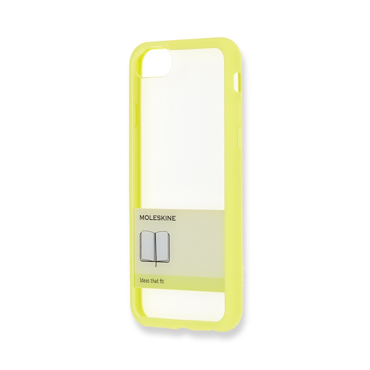 Moleskine Clear Elastic Hard Case for iPhone 7 - Yellow | Slim Protective Cover with Shock Absorption | Perfect for Everyday Use, Travel & Work