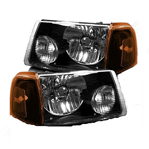 2010-2015 Winnebago Vista RV Motorhome Replacement Headlights - Black Left & Right Turn Signal Lamps for Improved Night Driving Safety | Perfect for RV Camping Trips & Road Adventures