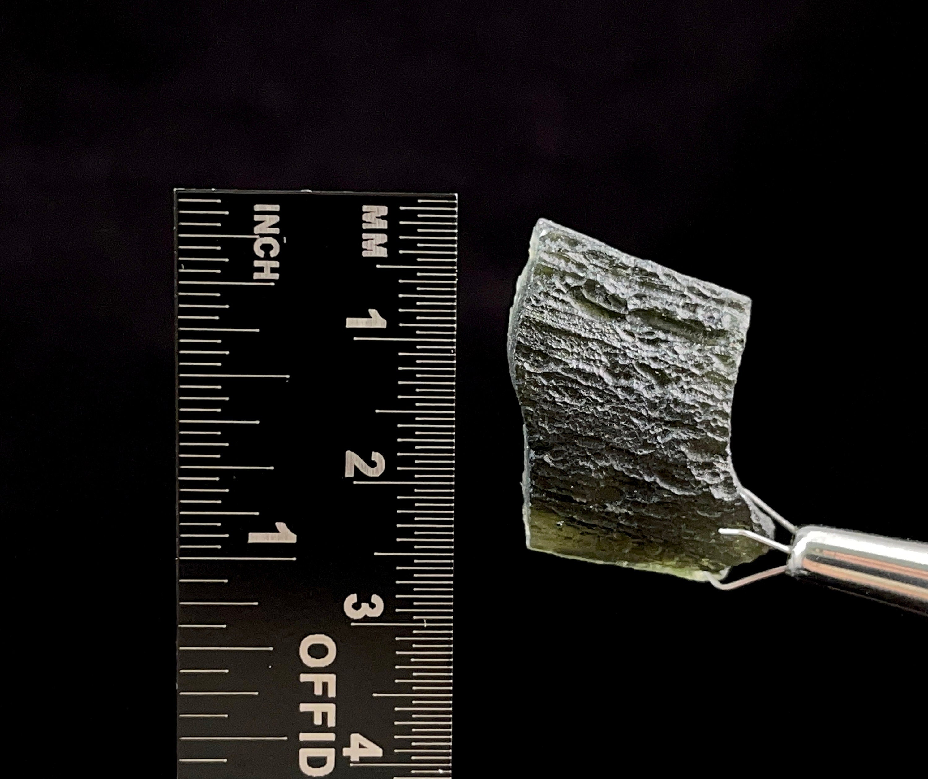 4.1g Raw Moldavite Crystal - Genuine Natural Moldavite Stone for Jewelry Making & Spiritual Healing | Authentic Czech Republic Moldavite 51493 | Perfect for Meditation, Energy Work & Crystal Collections