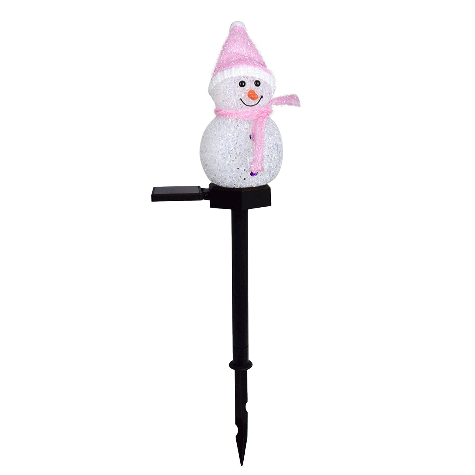 Solar LED Christmas Lights Outdoor - Waterproof Snowman Decor for Garden & Yard