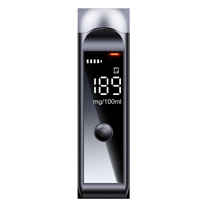 Portable Breathalyzer - DOT & NHTSA Approved Personal & Professional Alcohol Tester with LCD Display | For Home, Office, and Road Safety Use