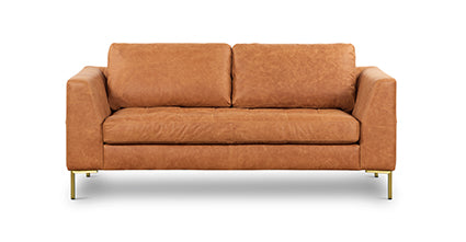 Modern 3-Seater Apartment Sofa - Calle 75 Collection | Comfortable Fabric Couch for Small Spaces | Perfect for Living Rooms, Studios & Lofts