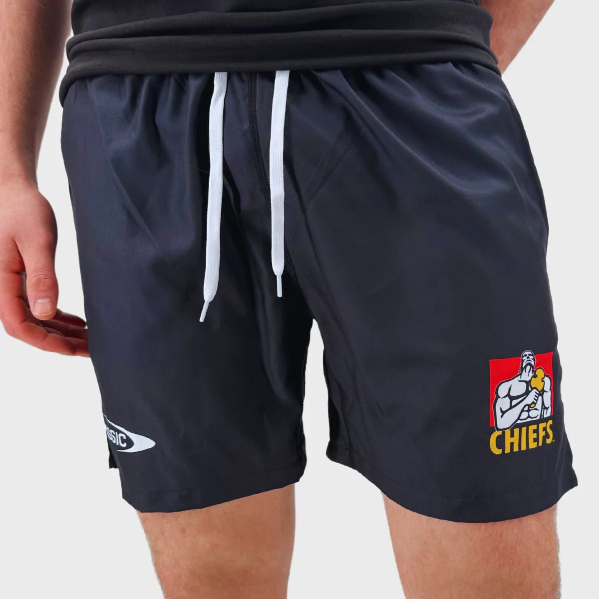 2025 Classic Kansas City Chiefs Super Rugby Performance Gym Shorts - Black | Men's Athletic Training & Casual Wear