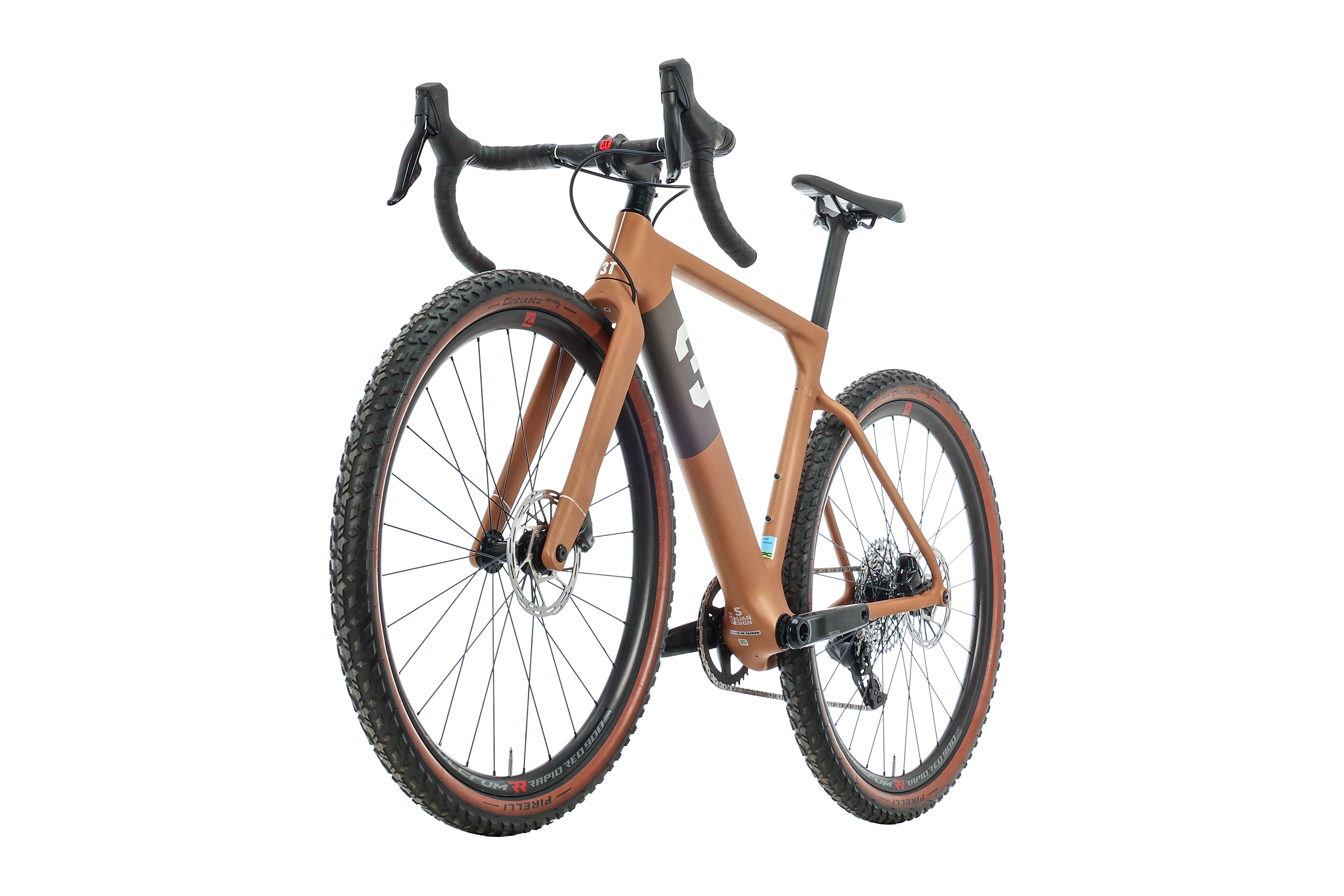 3T Exploro Team Rival AXS XPLR Gravel Bike 2023 - Small Size | Lightweight Carbon Frame for Off-Road & Adventure Cycling | Perfect for Gravel Racing, Bikepacking & Long-Distance Rides