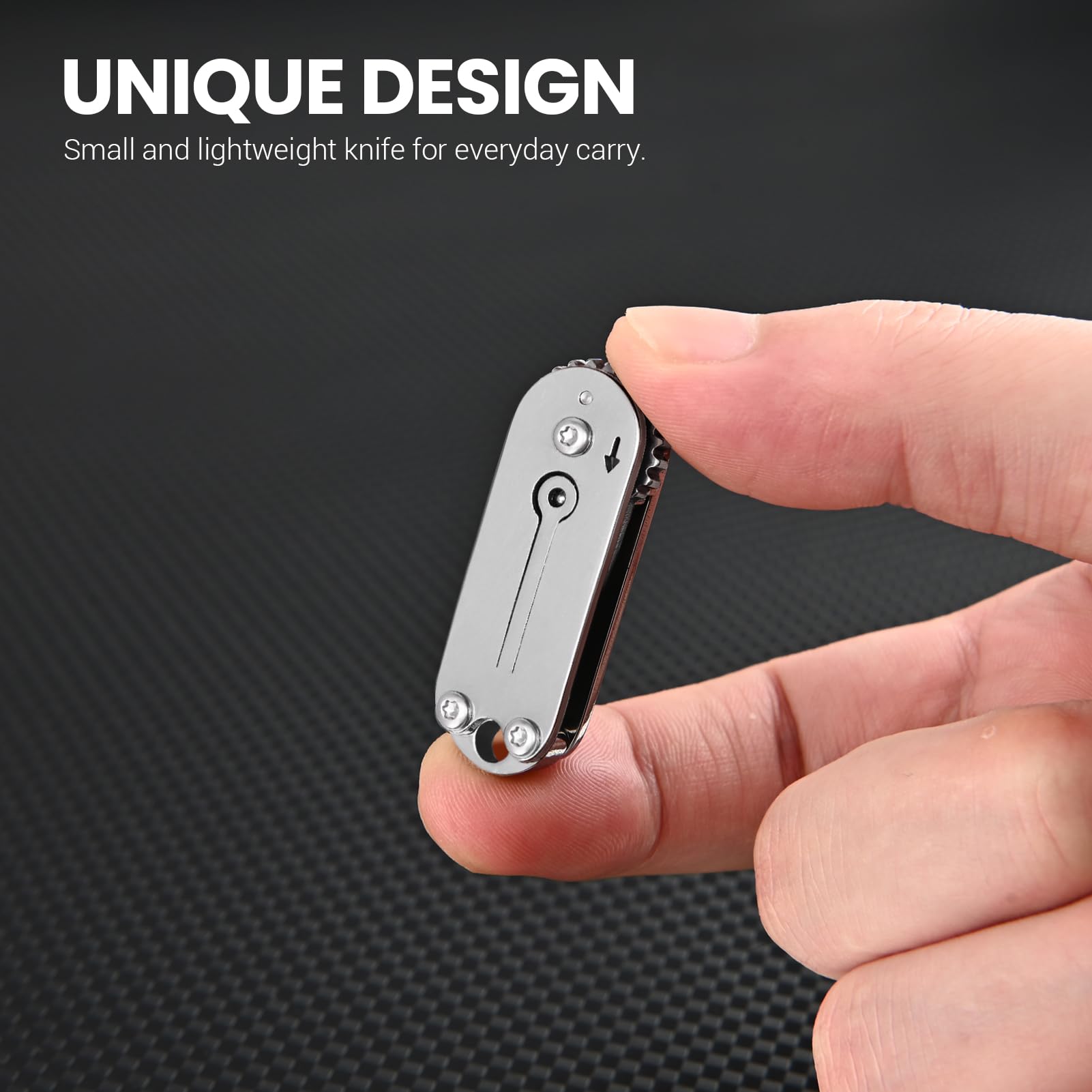 Small Keychain Pocket Knife - Mini Folding Knife & Box Cutter | Cool EDC Gadget with Unique Design | Tiny Everyday Carry Tool | Perfect Gift for Men & Women | Great for Camping, Hiking, and Outdoor Adventures