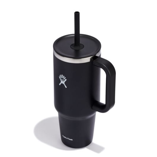 40 oz Insulated Stainless Steel Travel Tumbler with Lid & Straw - Leakproof Hot & Cold Water Bottle for Coffee, Gym, Hiking, Camping and Outdoor Activities