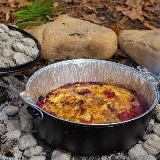 Premium Aluminum Foil Dutch Oven Liners - 3 Pack (10 Inch) - Heavy Duty & Non-Stick for Camping, Baking, Roasting - Perfect for Outdoor Cooking & Easy Cleanup