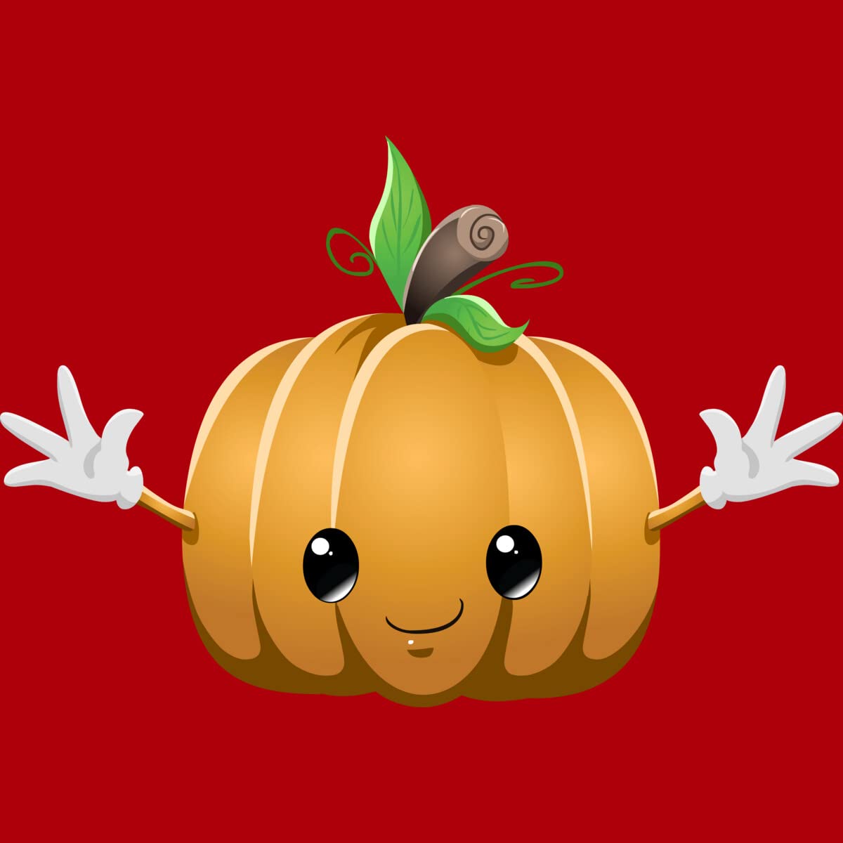 Design By Humans Junior's Halloween Pumpkin Monster Graphic T-Shirt by LironPeer - Cute & Spooky Halloween Outfit for Teens - Perfect for Trick-or-Treating, Costume Parties & Fall Festivals
