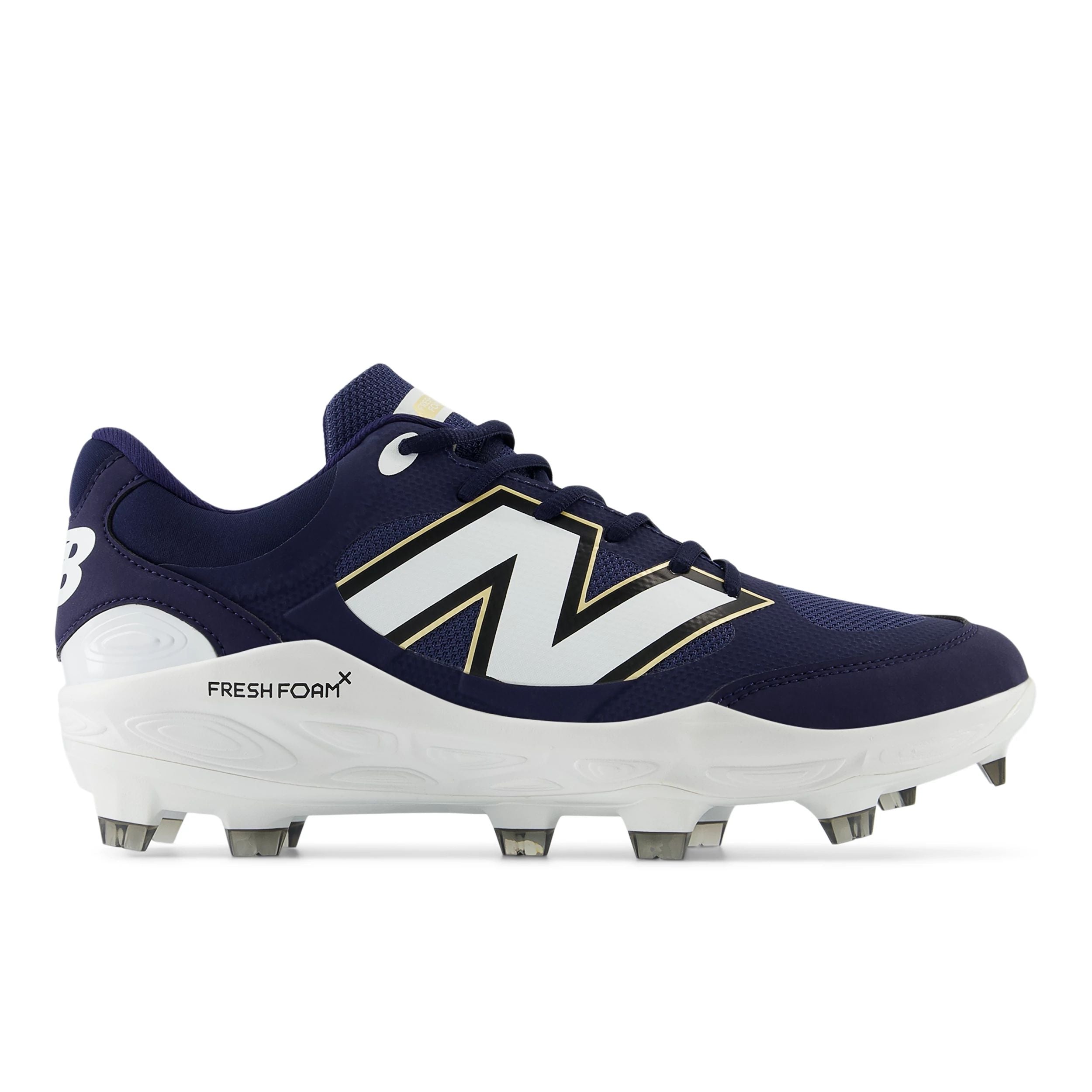 New Balance Fresh Foam 3000v7 Men's Baseball Cleats - Navy/White Low TPU for Enhanced Traction & Comfort - Perfect for Baseball, Softball & Field Sports
