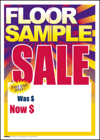 100-Pack Sale Tags for Retail Stores - Bulk Pricing for Clearance, Discount & Sample Sales - Perfect for Floor Displays & Inventory Management