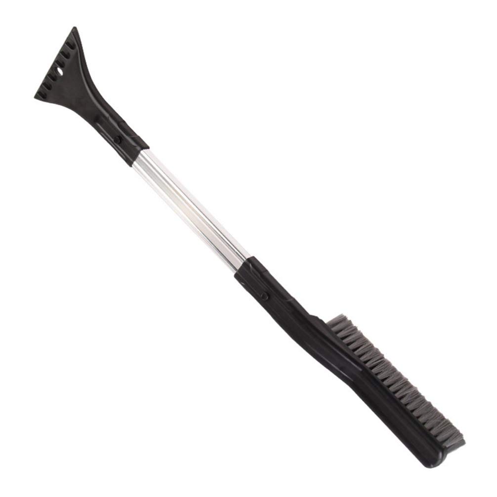 2 in 1 Heavy Duty Ice Scraper with Brush for Car - No Scratch Snow Brush & Shovel for Windshield & Windows | Winter Car Accessories for Snow Removal & Emergency Roadside Use