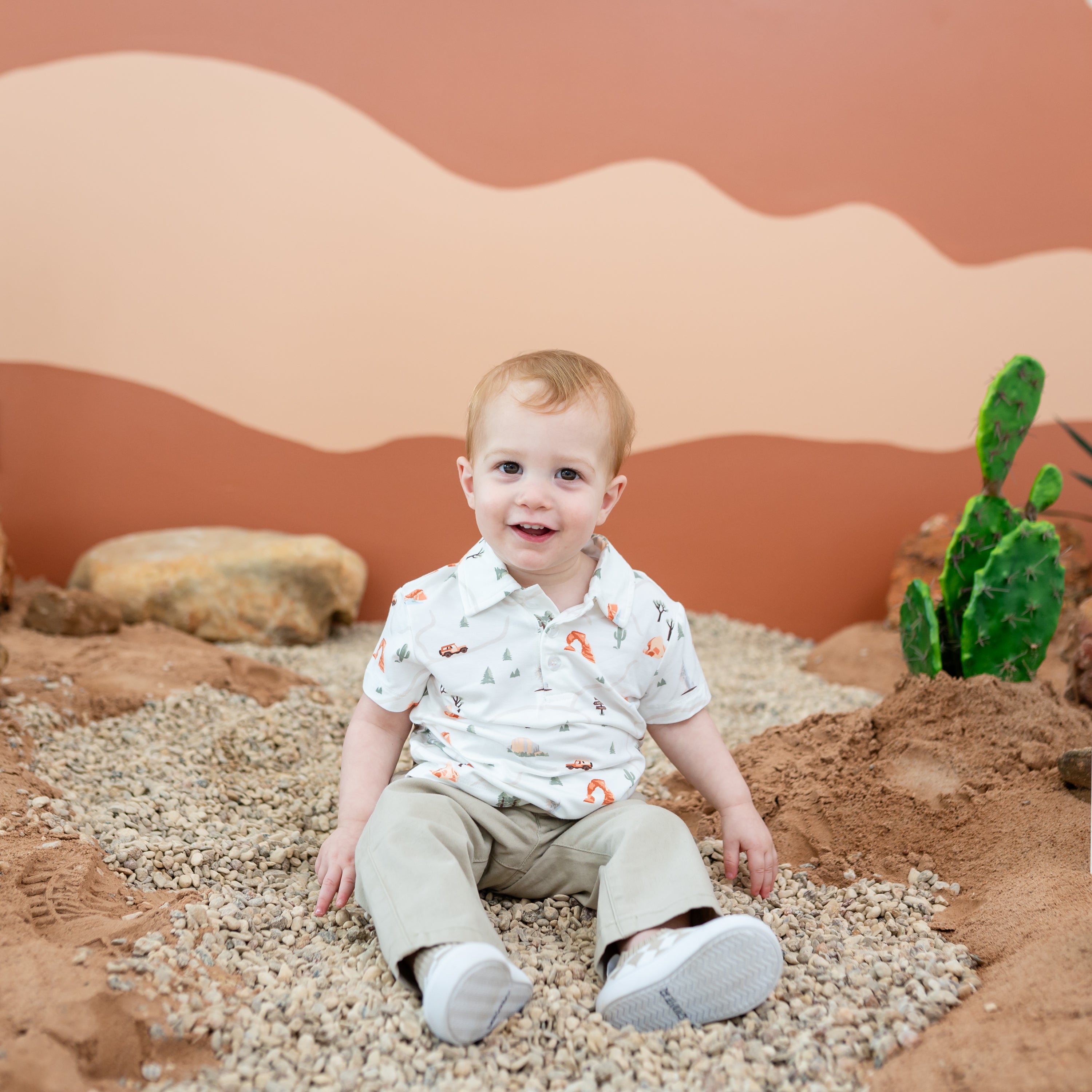 Kids' Short Sleeve Polo Shirt for Boys & Girls - Comfortable Cotton Travel Outfit for Road Trips & Summer Adventures