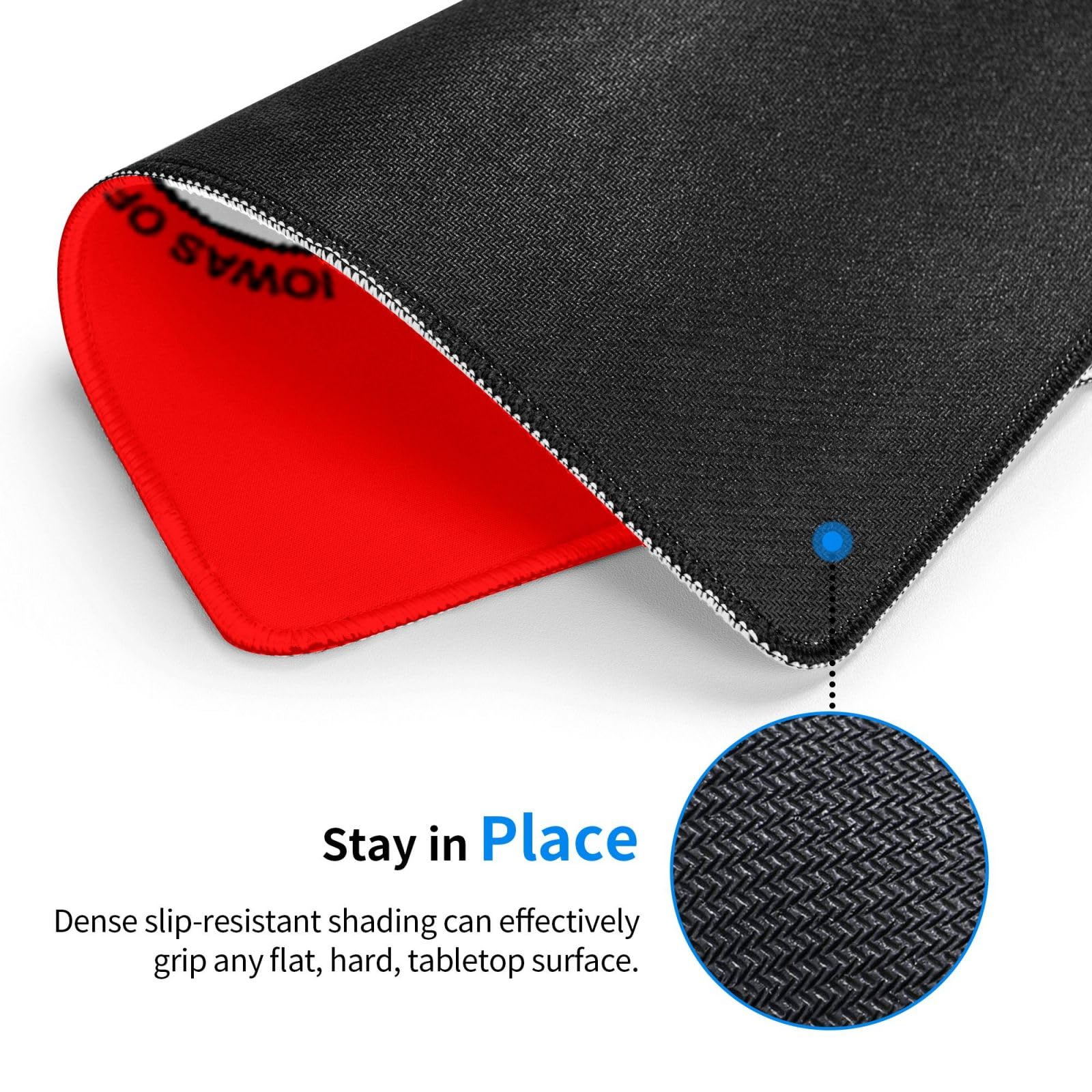 Oklahoma Iowa Tribe Flag Mouse Pad - 10x12 Inch Waterproof Non-Slip Rubber Gaming Mousepad for Office & Laptop Use - Perfect for Work, Gaming & Home Decor