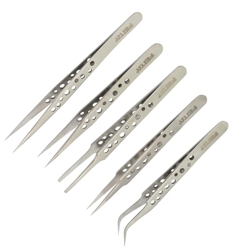 Silver Tweezers - 5pcs