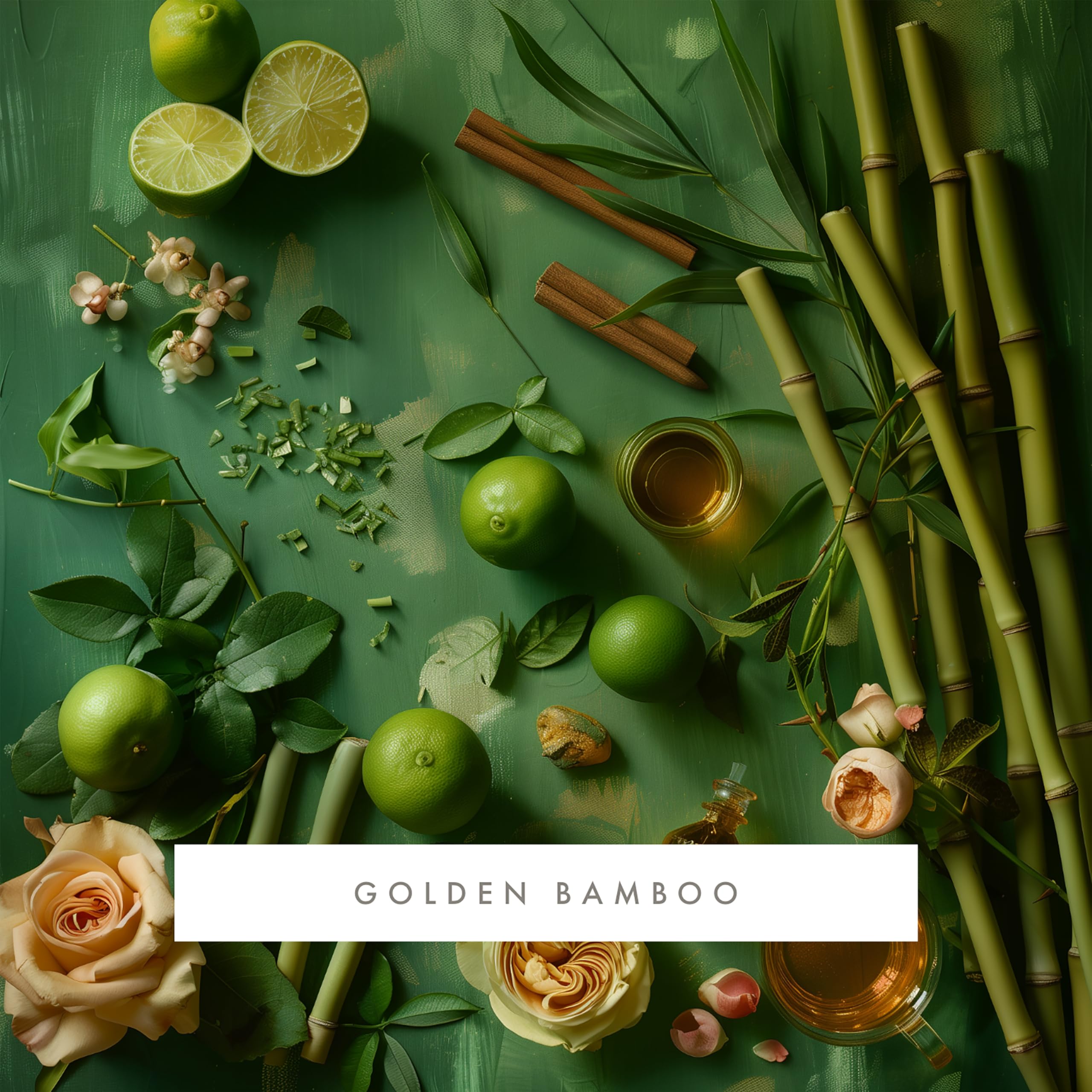 Whisper Home Aroma Diffuser Refills - Golden Bamboo Scented Monthly Cartridge for Relaxation & Stress Relief - Perfect for Bedroom, Office & Spa