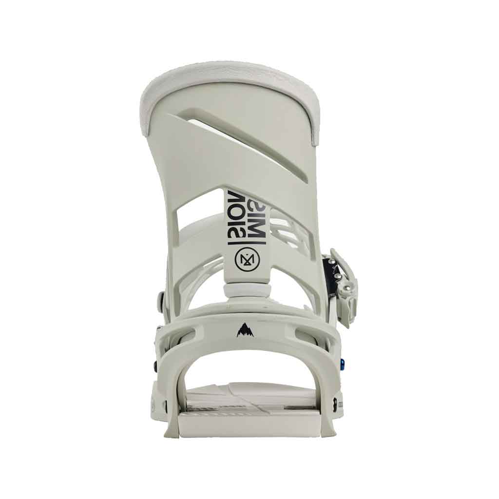 Burton 24/25 Mission Re:Flex Snowboard Bindings - Gray Cloud | All-Mountain Performance for Men & Women | Perfect for Freestyle & Powder Riding