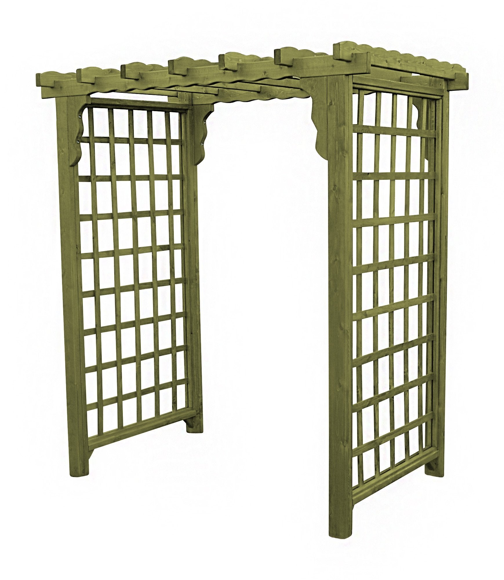 Amish Handcrafted Cedar Wood Lexington Arbor - Rustic Garden Arbor for Outdoor Weddings, Backyard Decor & Landscaping