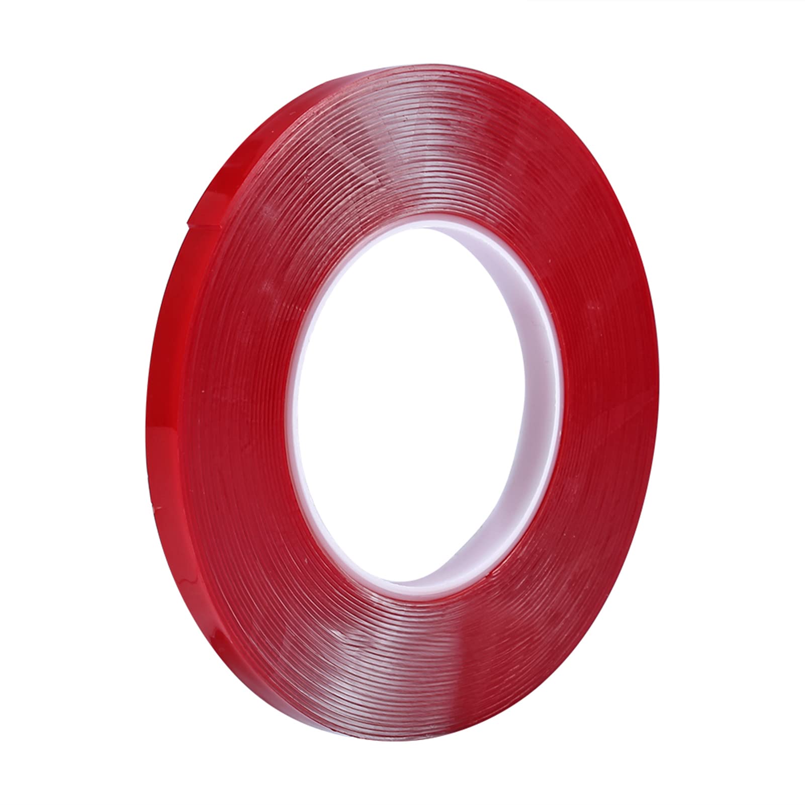 10m Double-Sided Nail Art Adhesive Tape - Strong Press On Nail Stickers with Red Film for False Nail Tips & Manicure Tools | Perfect for Salon Professionals, DIY Nail Artists & At-Home Nail Extensions