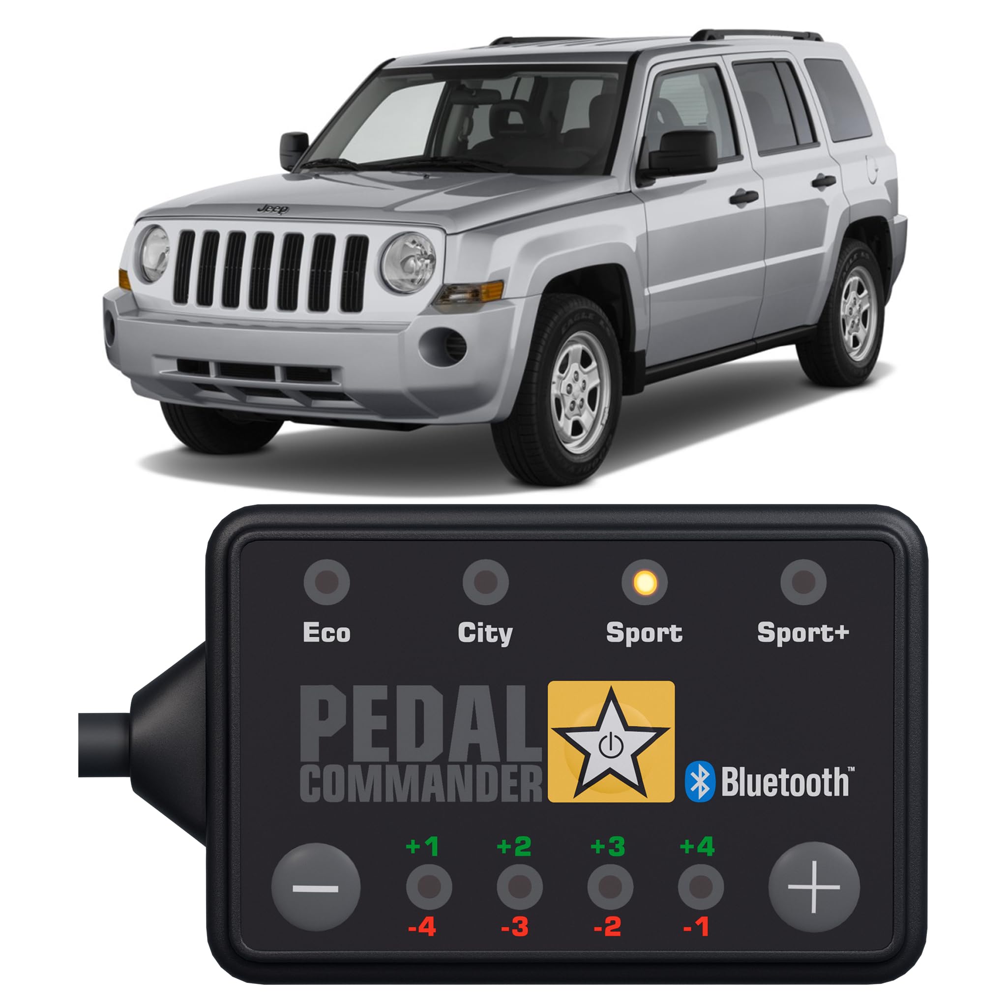 PEDAL COMMANDER Throttle Response Controller for 2007-2017 Jeep Patriot - Compatible with 1st Gen, Base, Altitude, Latitude, Limited, Sport, Latitude X & High Altitude Models (2.0L 2.2L 2.4L) | Jeep Accessories for Enhanced Acceleration & Off-Road Performance
