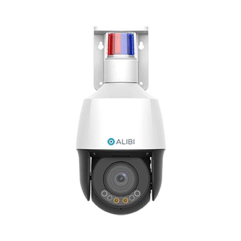 Alibi Vigilant 5MP Outdoor Security Camera - 5x PTZ Zoom, 164ft Night Vision, 49ft IllumiNite Starlight, SmartSense Motion Detection with Built-in Mic, Speaker & Alarm - Ideal for Home, Business & Warehouse Surveillance