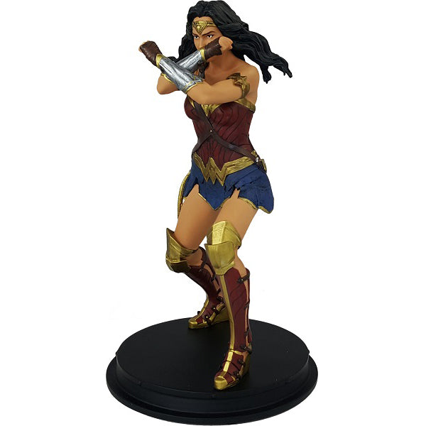 DC Comics Justice League Movie Wonder Woman Gauntlet Clash Statue - ThinkGeek Exclusive Collectible Figure for Superhero Fans & Home Decor