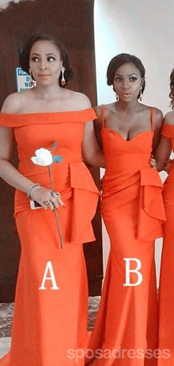 Elegant Mermaid Mismatched Sleeveless Bridesmaid Dresses - WG921 | Affordable Wedding Party Attire for Beach, Garden & Formal Events