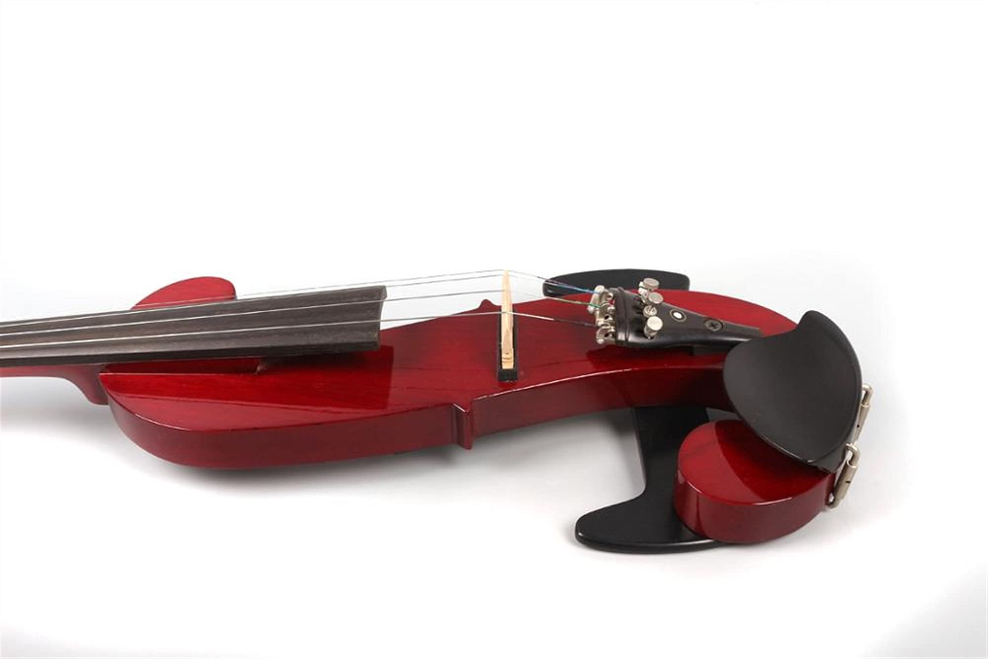 4/4 Full Size Electric Silent Violin - Handcrafted Red Violin for Kids & Adults | Perfect for Practice, Performances & Noise-Free Playing at Home