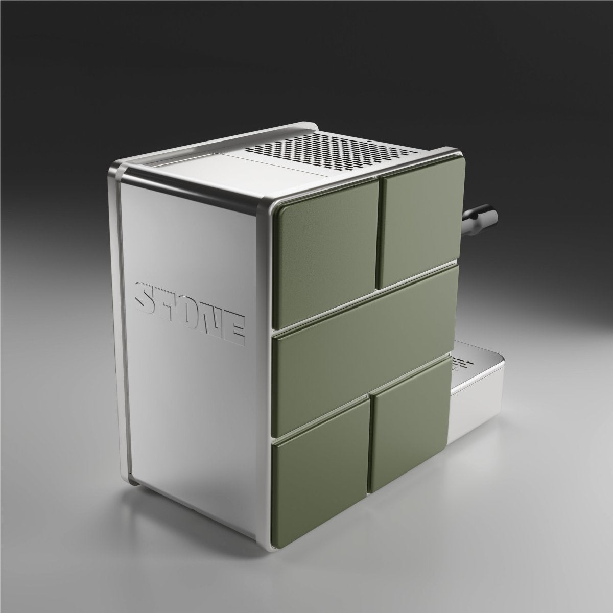Premium Stone Espresso Machine in Mine Green - Perfect for Home Baristas & Coffee Lovers - Ideal for Kitchens, Offices, and Coffee Shops