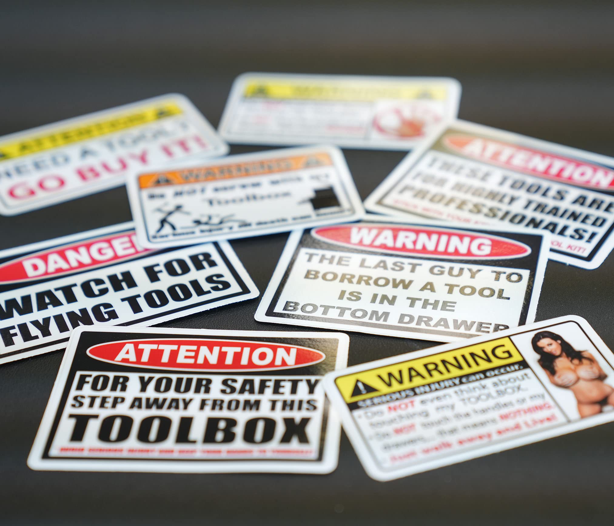 Toolbox Warning Vinyl Decal Sticker - 'Do Not Screw With' Funny Workshop Sign for Tool Chests, Garages & Workbenches