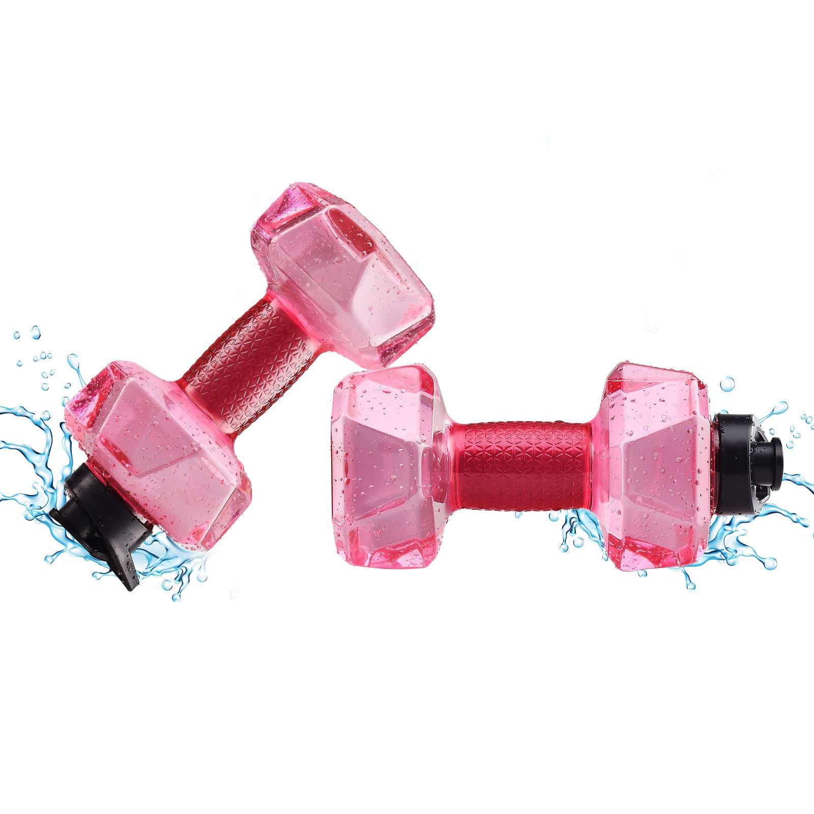 Timpfee Fillable Water Dumbbells for Aquatic Exercise - 2 Pack | Pool Fitness Equipment for Swimming, Water Aerobics, Weight Loss & Resistance Training | Perfect for Home Pools, Gym Workouts & Physical Therapy