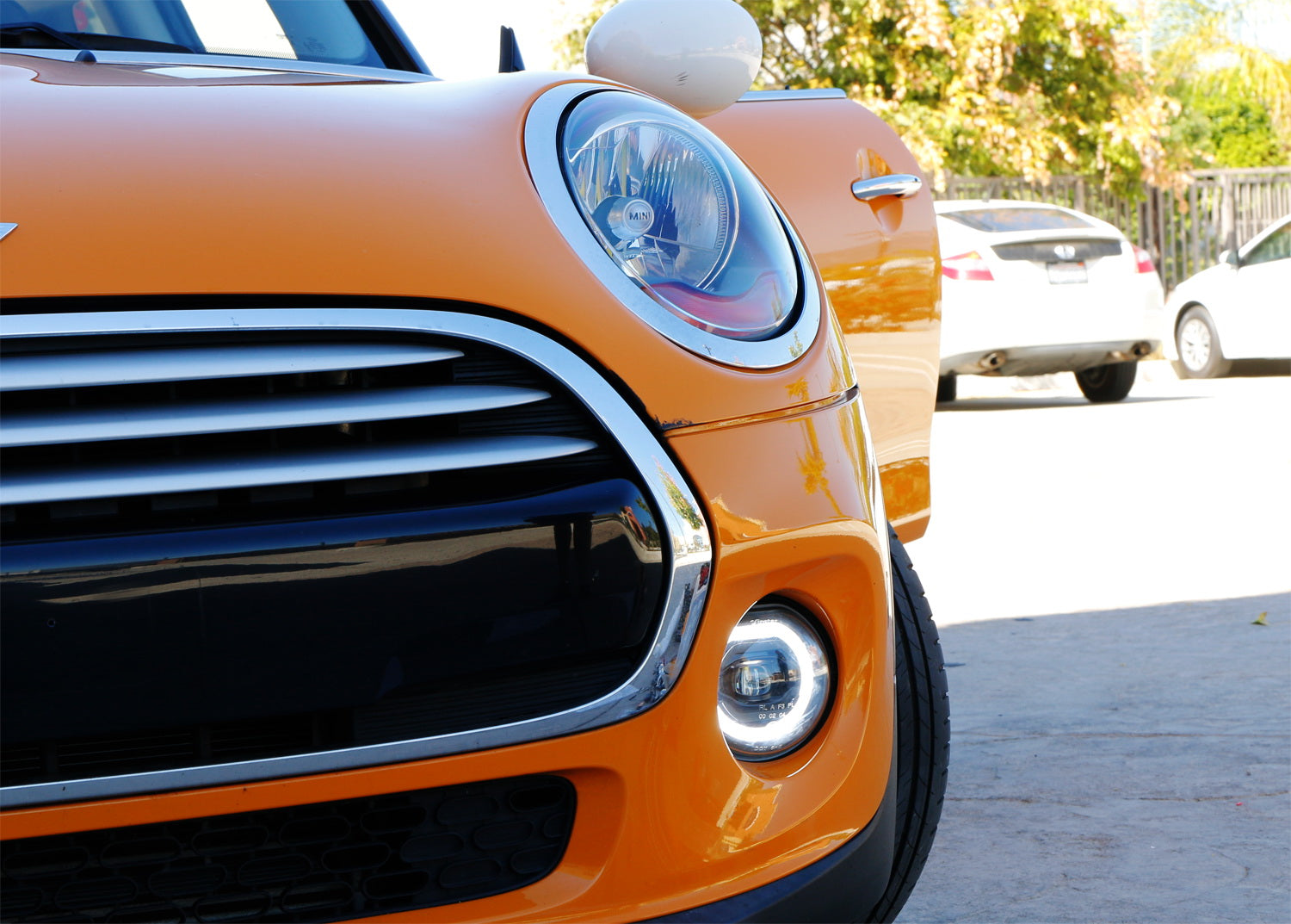 30W Full LED Halo Ring DRL Parking Fog Light Kit for 2015+ 3rd Gen MINI Cooper - Upgrade Headlights for Enhanced Visibility & Style