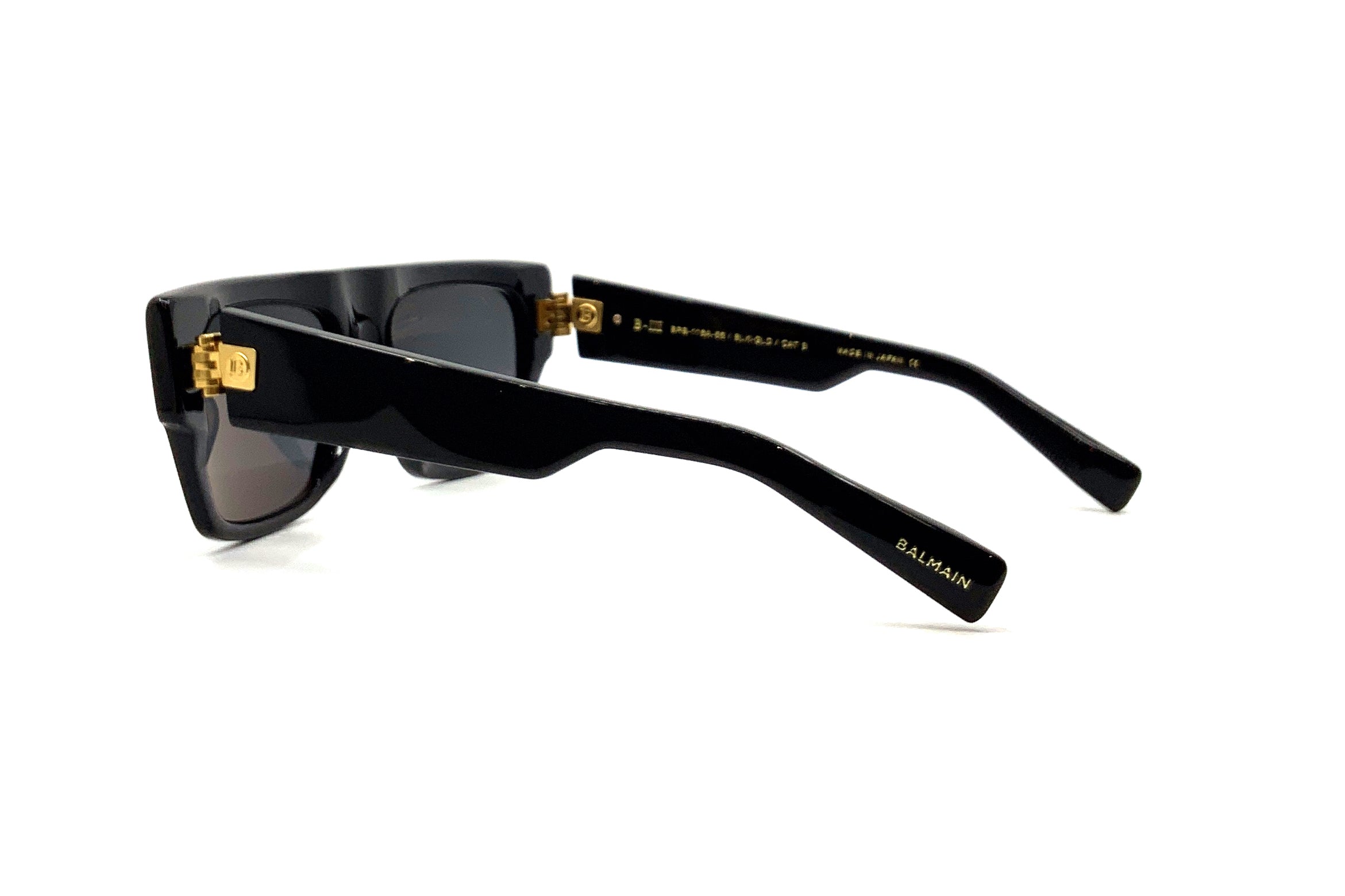 Balmain B III Sunglasses Black Gold - Luxury Designer Shades for Men & Women - Perfect for Outdoor Activities, Travel, and Fashion Statements