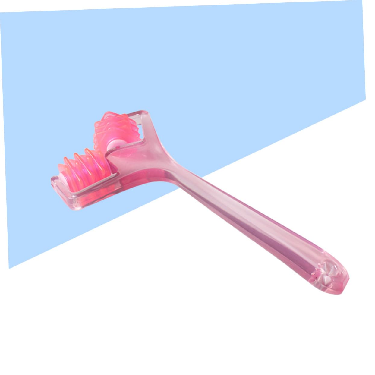 FRCOLOR Y-Shape Face Roller & Massager - Pink Facial Lifting Tool for Anti-Aging & Skin Tightening | Perfect for Daily Skincare Routine & Relaxation at Home or Travel