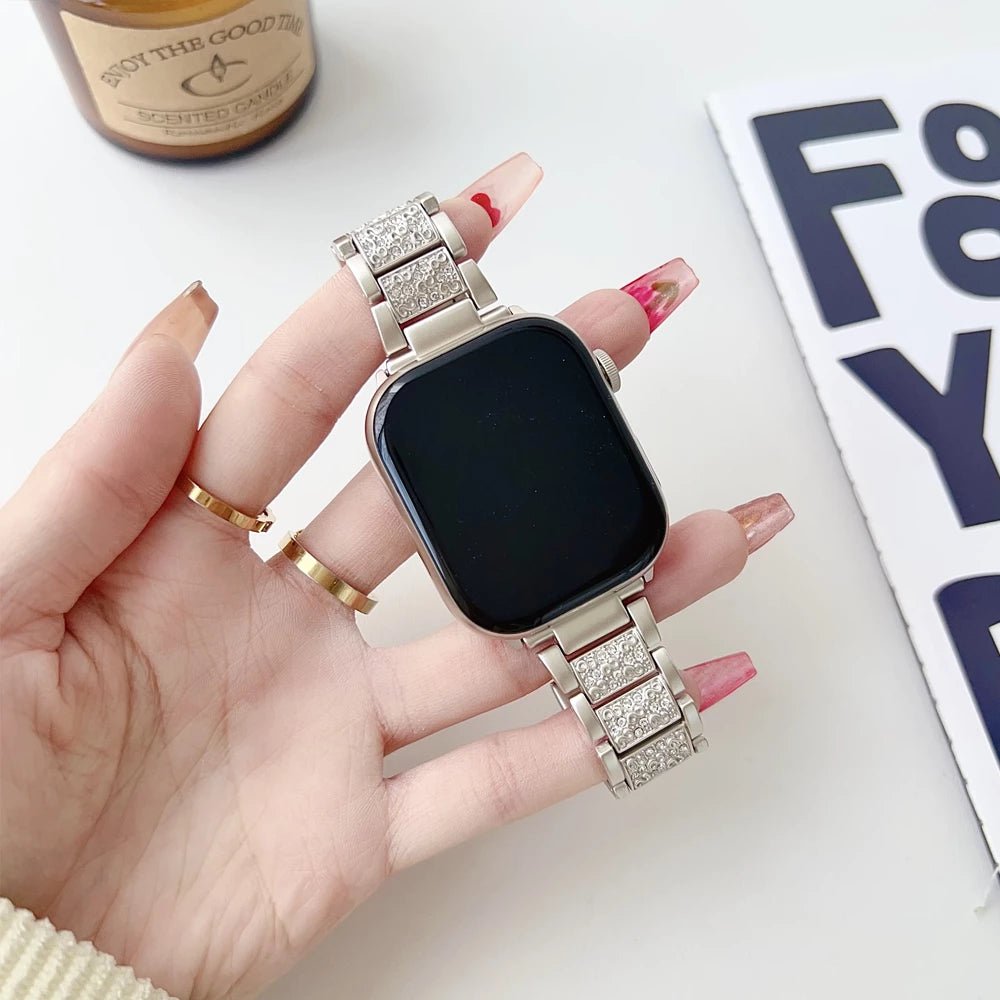 EleganteSync Stylish Apple Watch Band for Women - Fashionable & Comfortable Replacement Strap for Workouts, Office & Everyday Wear
