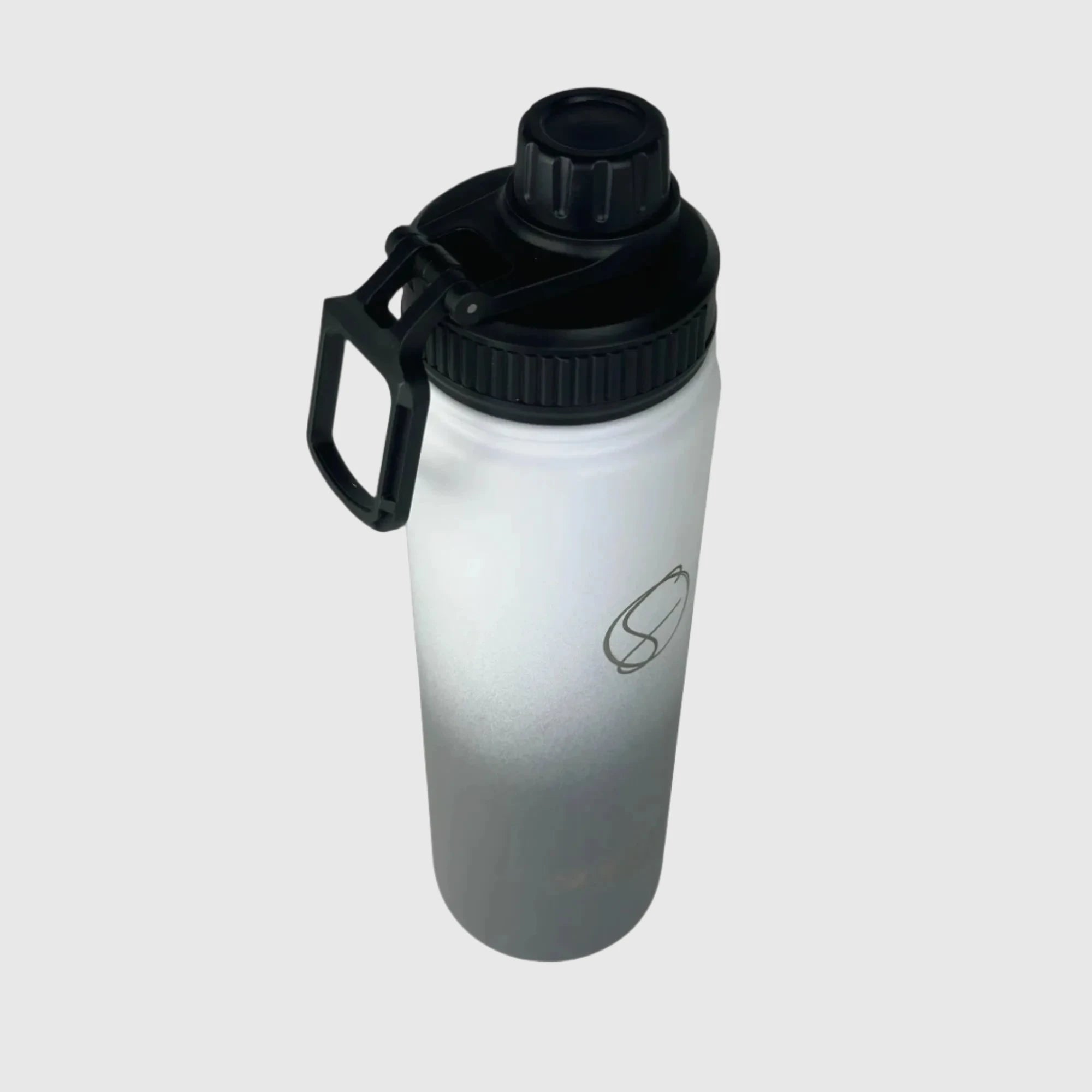 Premium Misty Grey Insulated Stainless Steel Water Bottle 650ml (22oz) - Keeps Drinks Hot/Cold for 24 Hours - Perfect for Hiking, Gym & Outdoor Activities